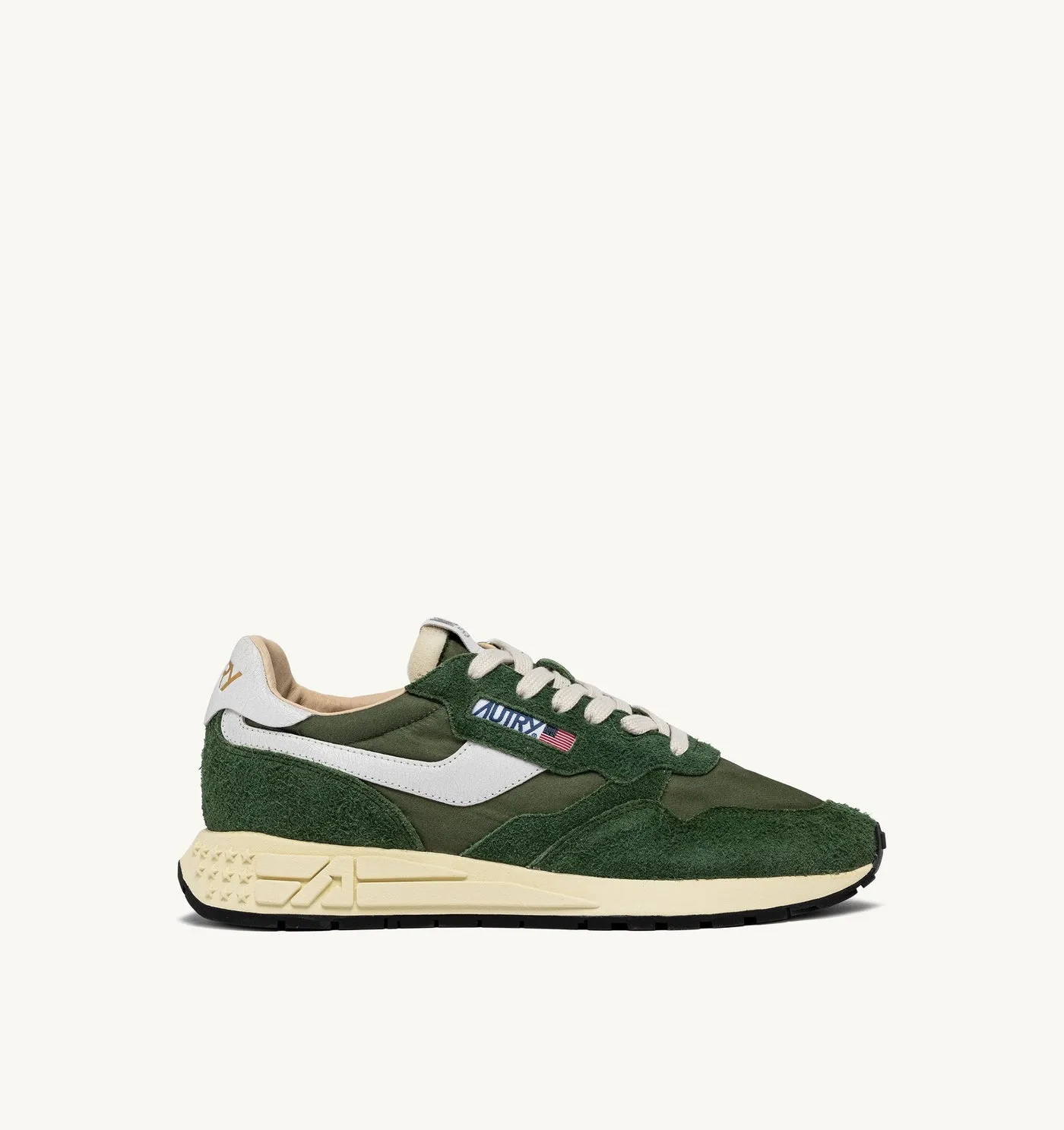 REELWIND LOW IN NYLON E SUEDE MILITARY