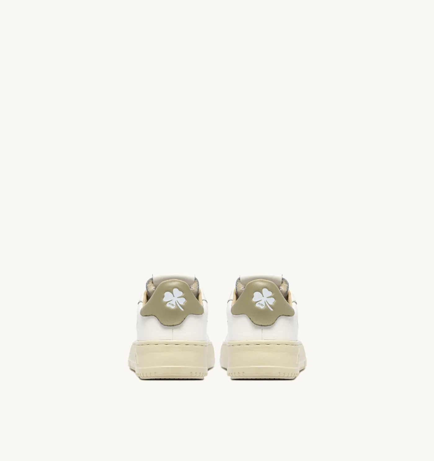 SNEAKERS DALLAS KIDS LOW IN PELLE MARSHMALLOW E GRAY GREEN
