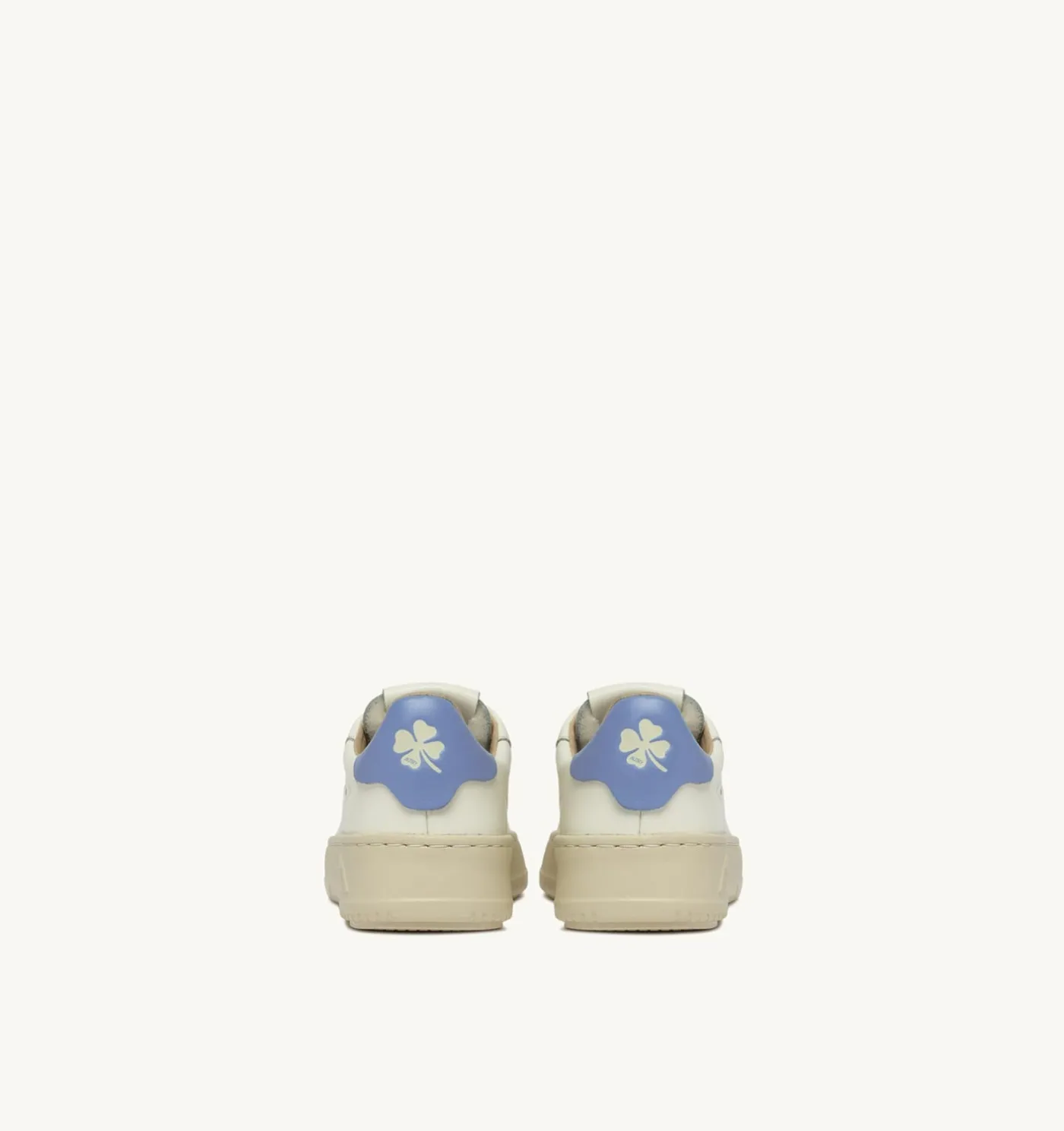 SNEAKERS DALLAS KIDS LOW IN PELLE MARSHMALLOW E DELLA ROBBIA BLUE