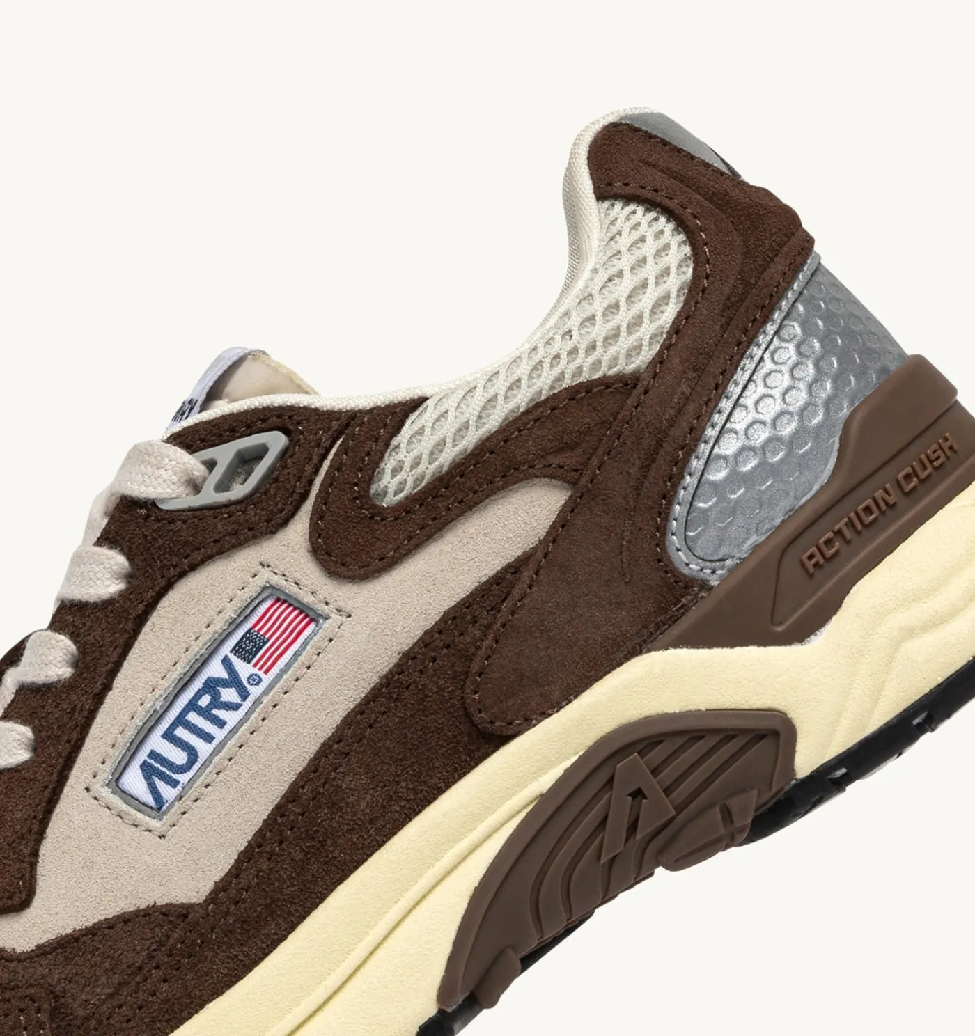 SNEAKERS HYPERWAY IN MESH E SUEDE SAND E COTTO