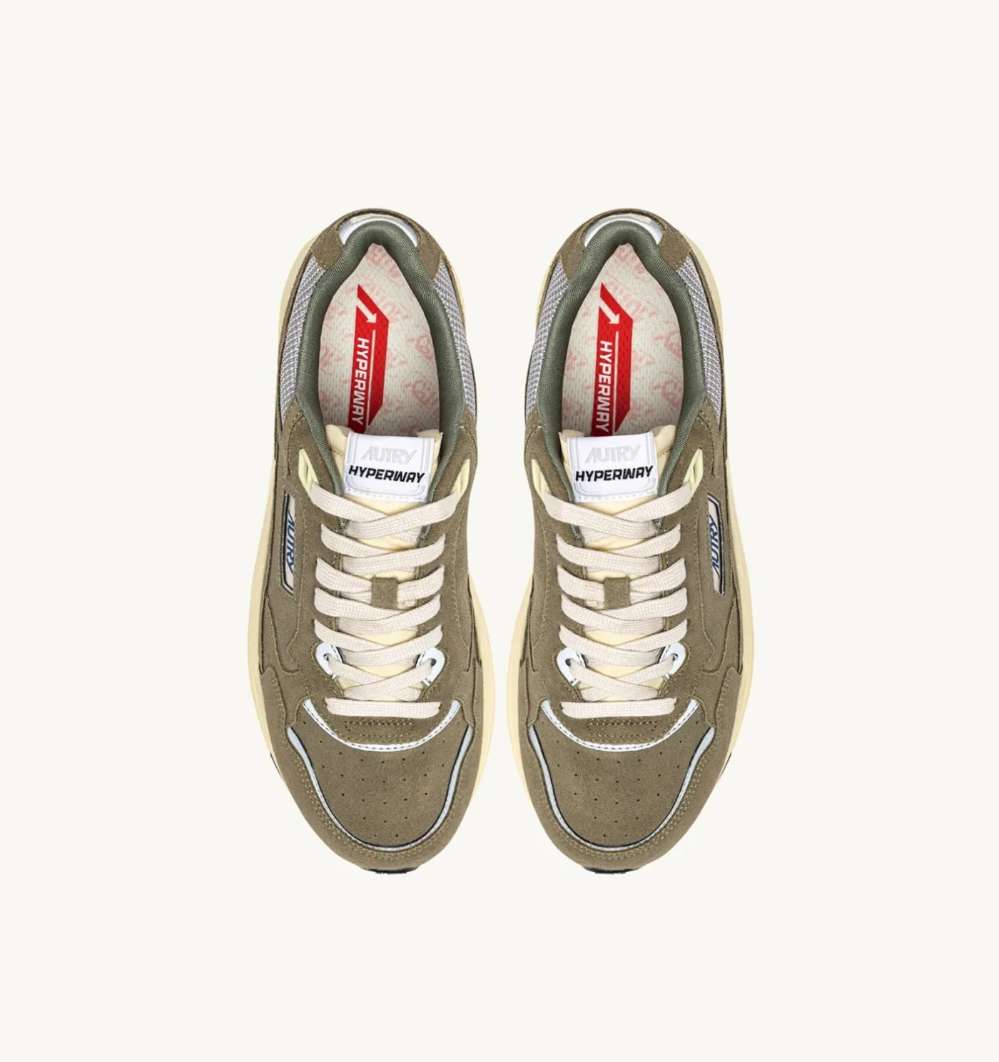 SNEAKERS HYPERWAY IN MESH E SUEDE TIMO E ARGENTO