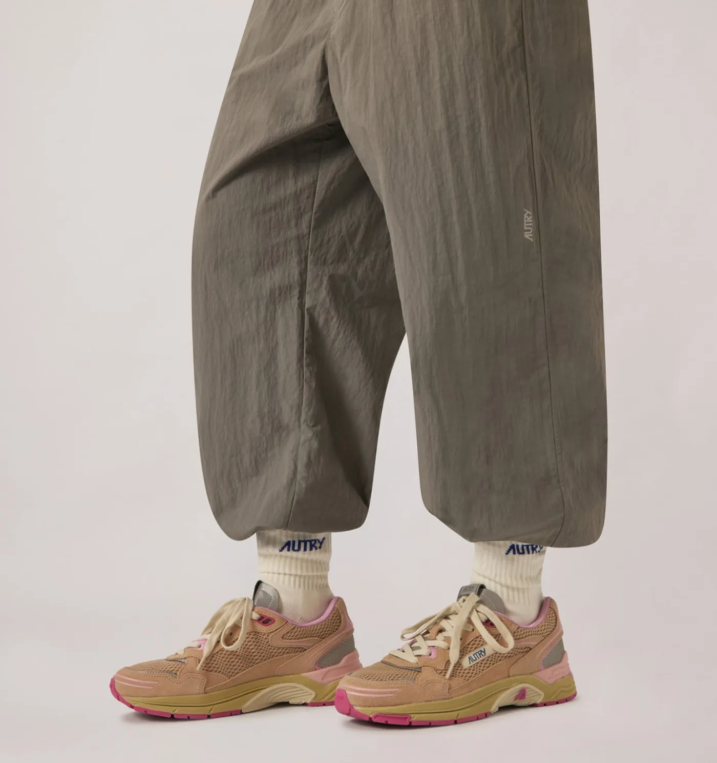 SNEAKERS HYPERWAY IN SUEDE E MESH PHARD PINK E DOLPHIN