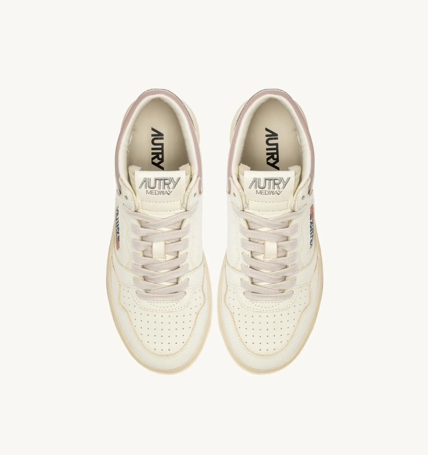 SNEAKERS MED-WAY IN PELLE COLORE MARSHMALLOW E ZEPHYR