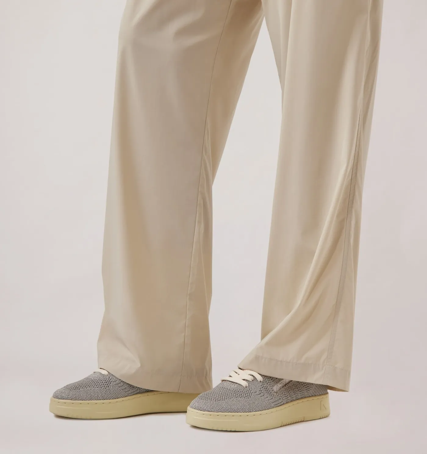 SNEAKERS MEDALIST EASEKNIT LOW IN MAGLIA ARGENTO