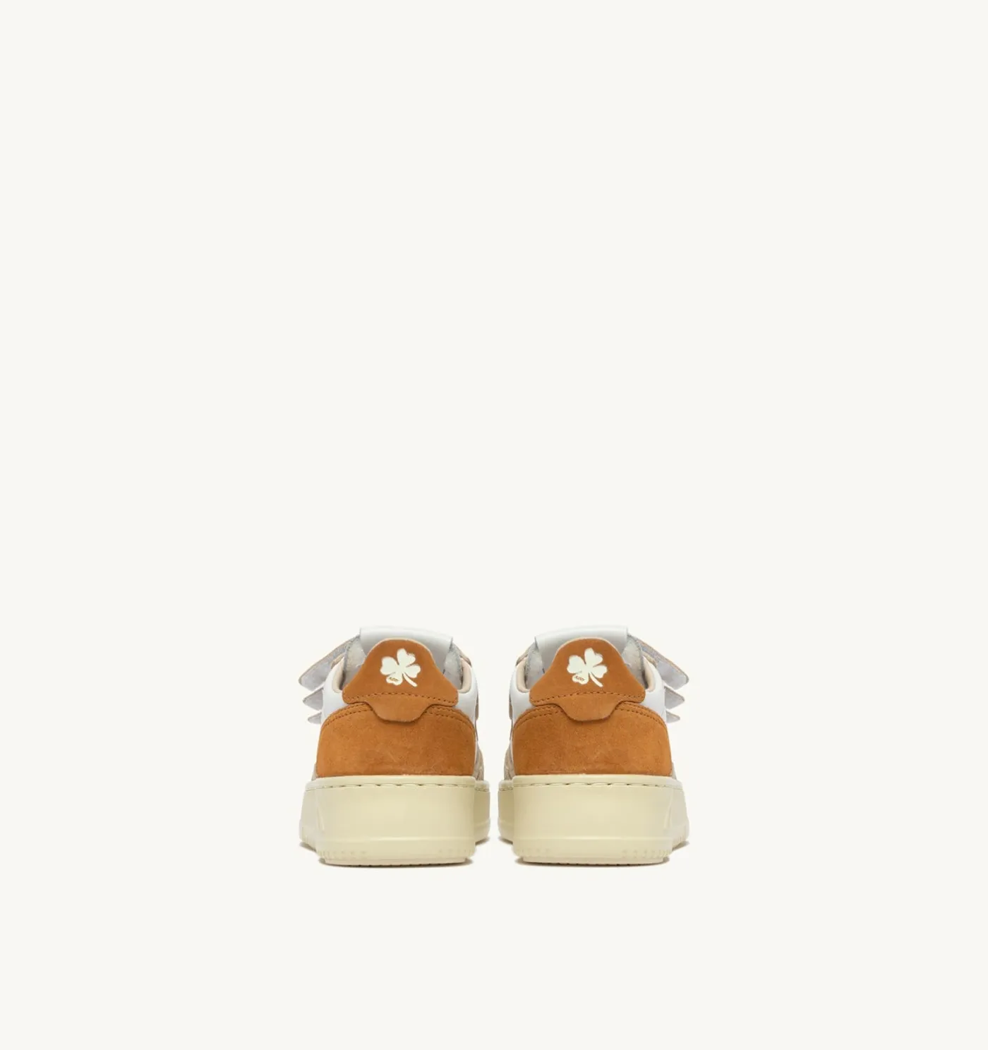 SNEAKERS MEDALIST KIDSTRIPES IN PELLE BIANCA E SUEDE BROWN MUSCAT E SAND