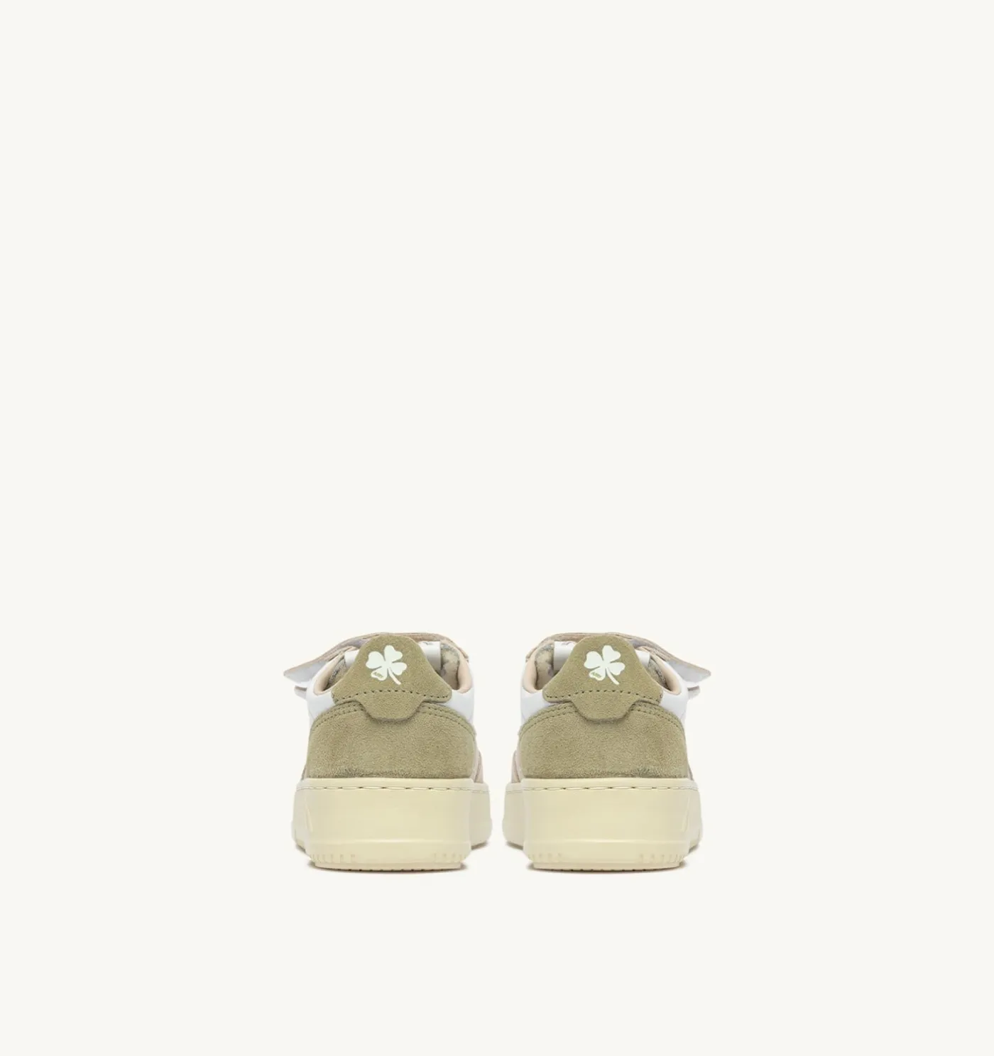 SNEAKERS MEDALIST KIDSTRIPES IN PELLE BIANCA E SUEDE VERDE E SAND
