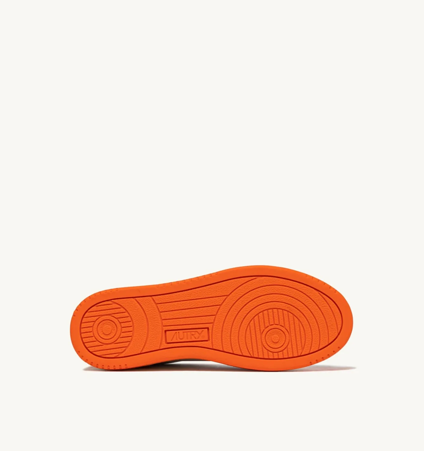SNEAKERS MEDALIST LOW BICOLOR IN PELLE BIANCA E PARSIMMON ORANGE