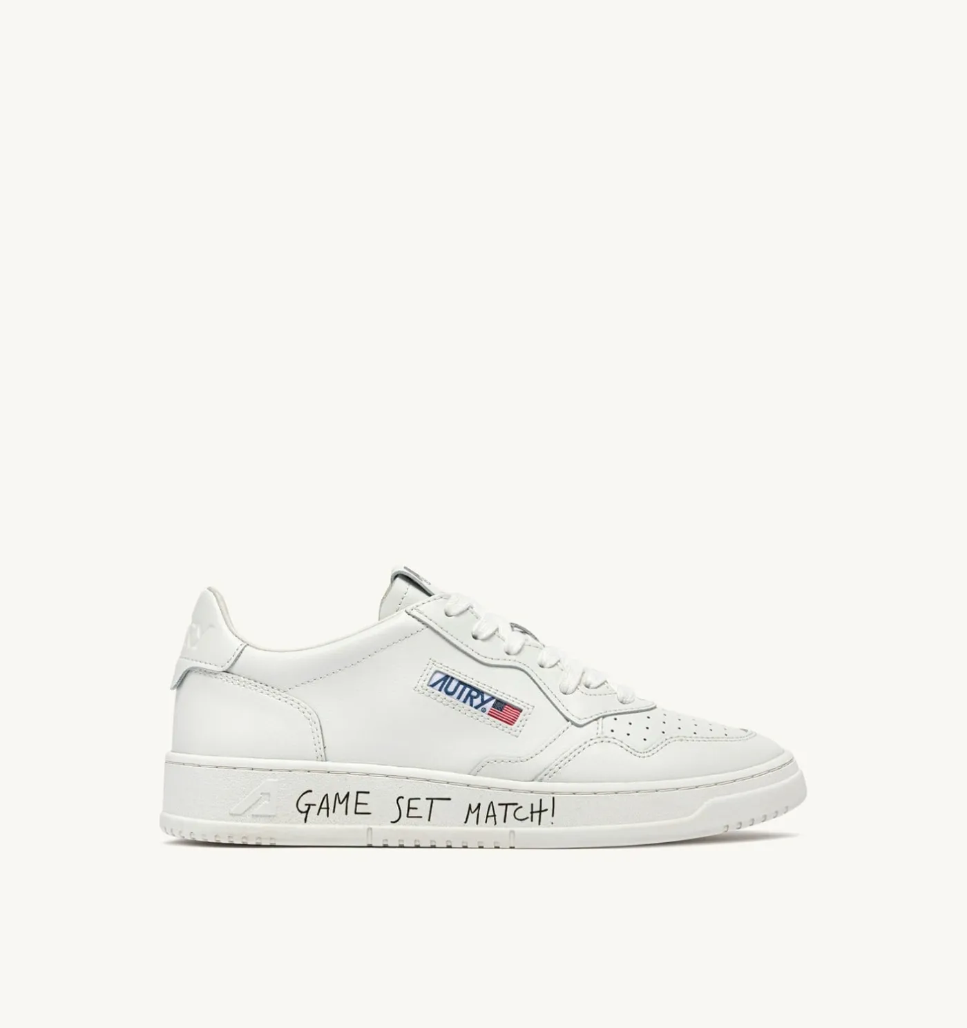 SNEAKERS MEDALIST LOW IN PELLE BIANCA