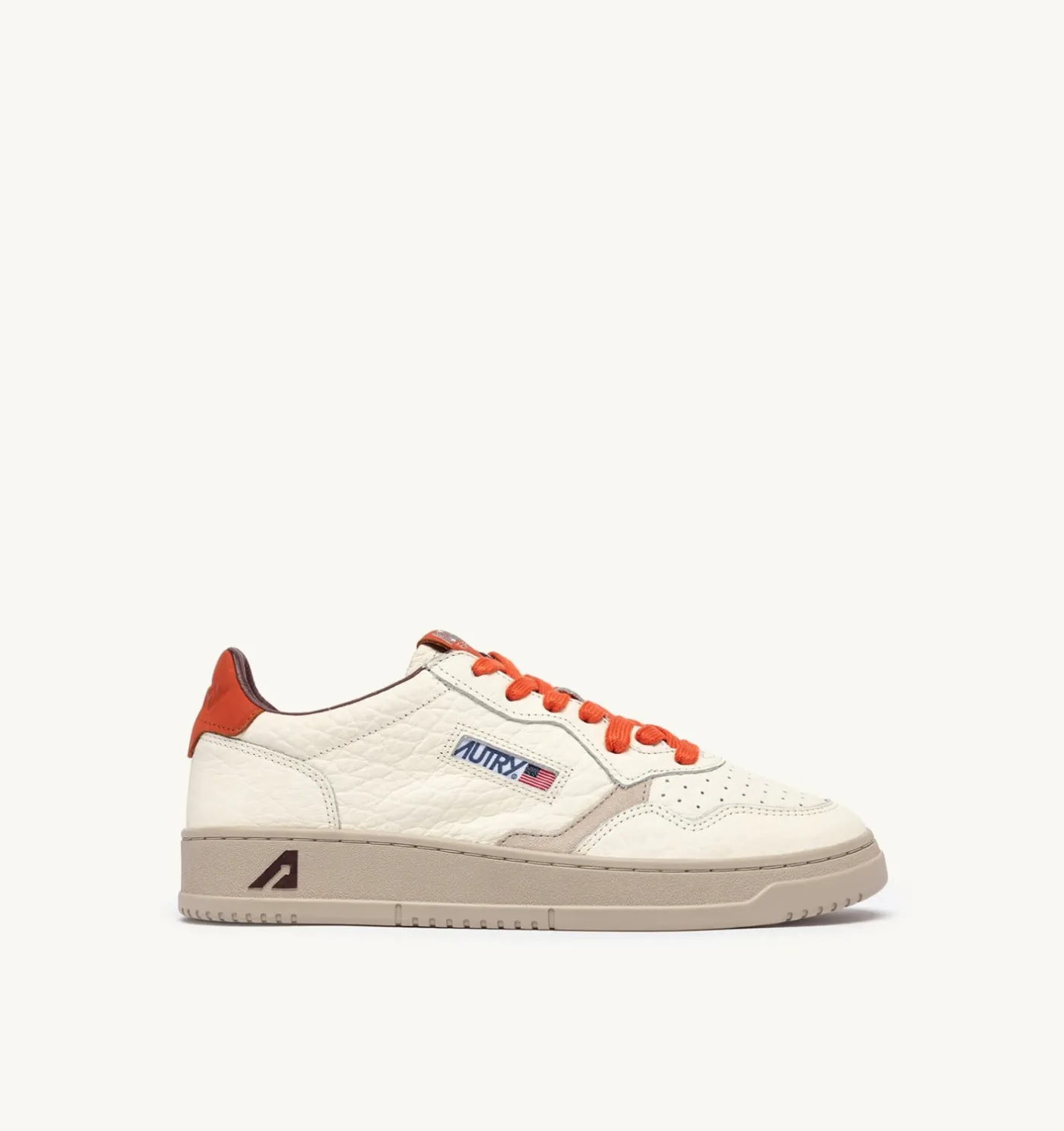 SNEAKERS MEDALIST LOW IN PELLE SAND E PUMPKIN