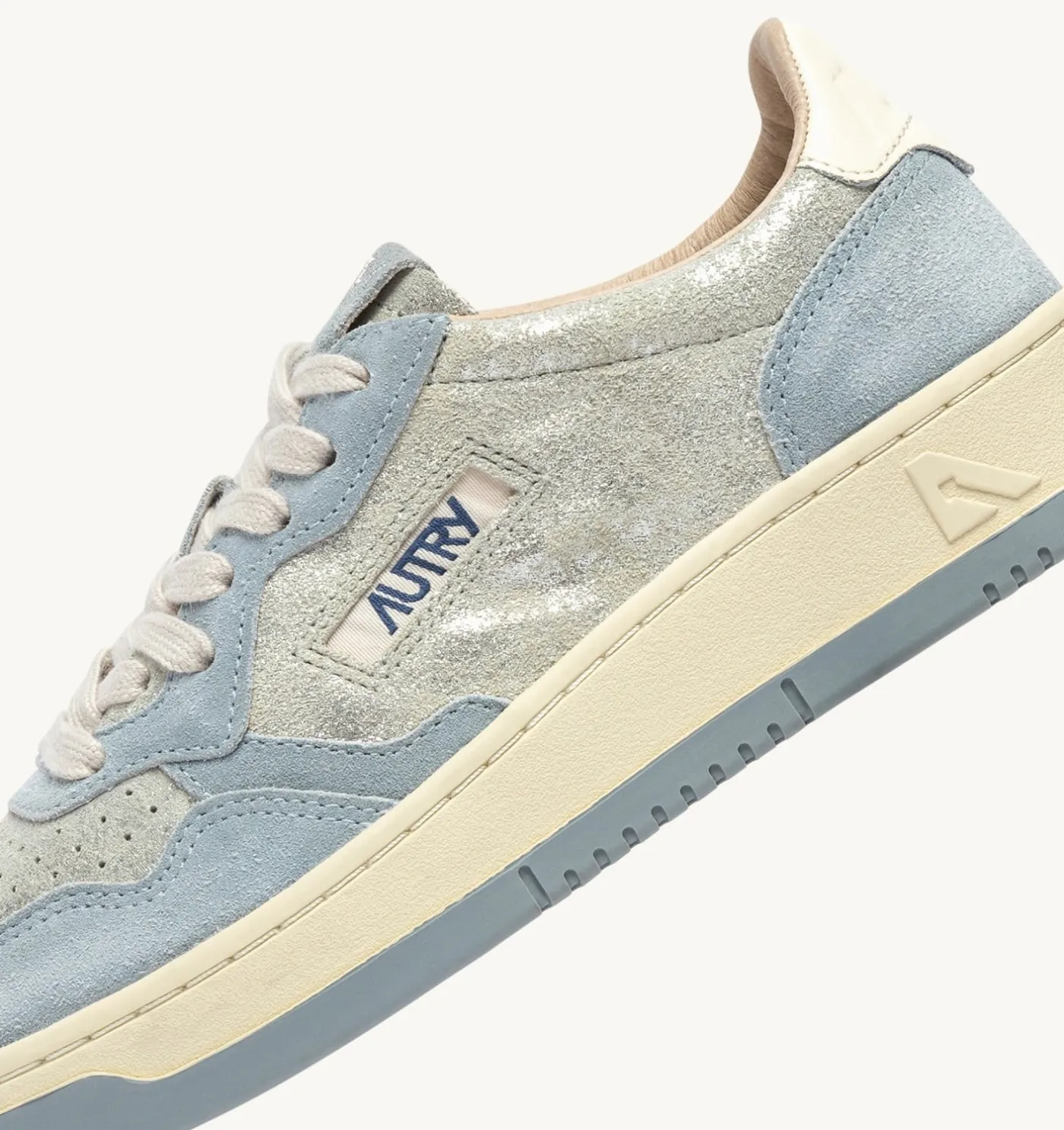 SNEAKERS MEDALIST LOW IN SUEDE ARGENTO E POOL SUGAR