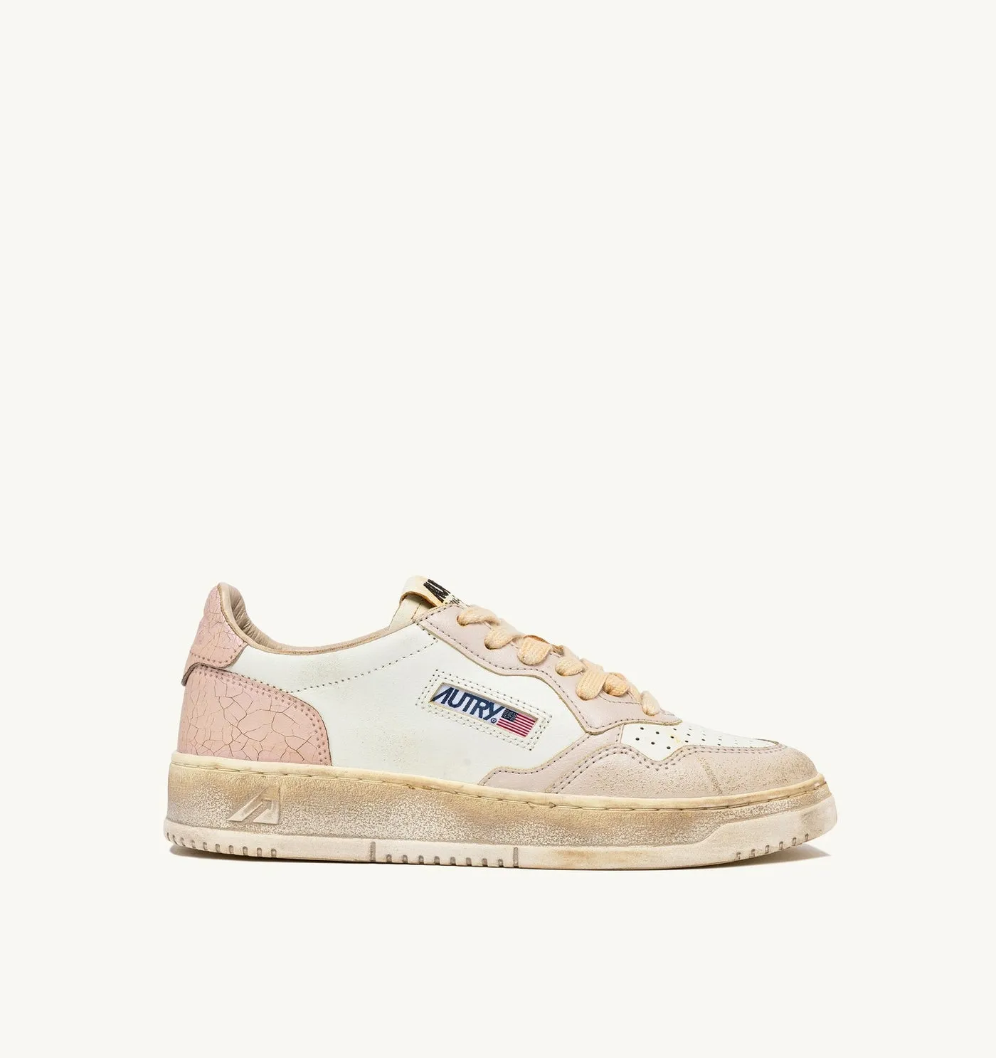 MEDALIST LOW SUPER VINTAGE COLORE BIANCO PEACHWHIP E GRIGIO