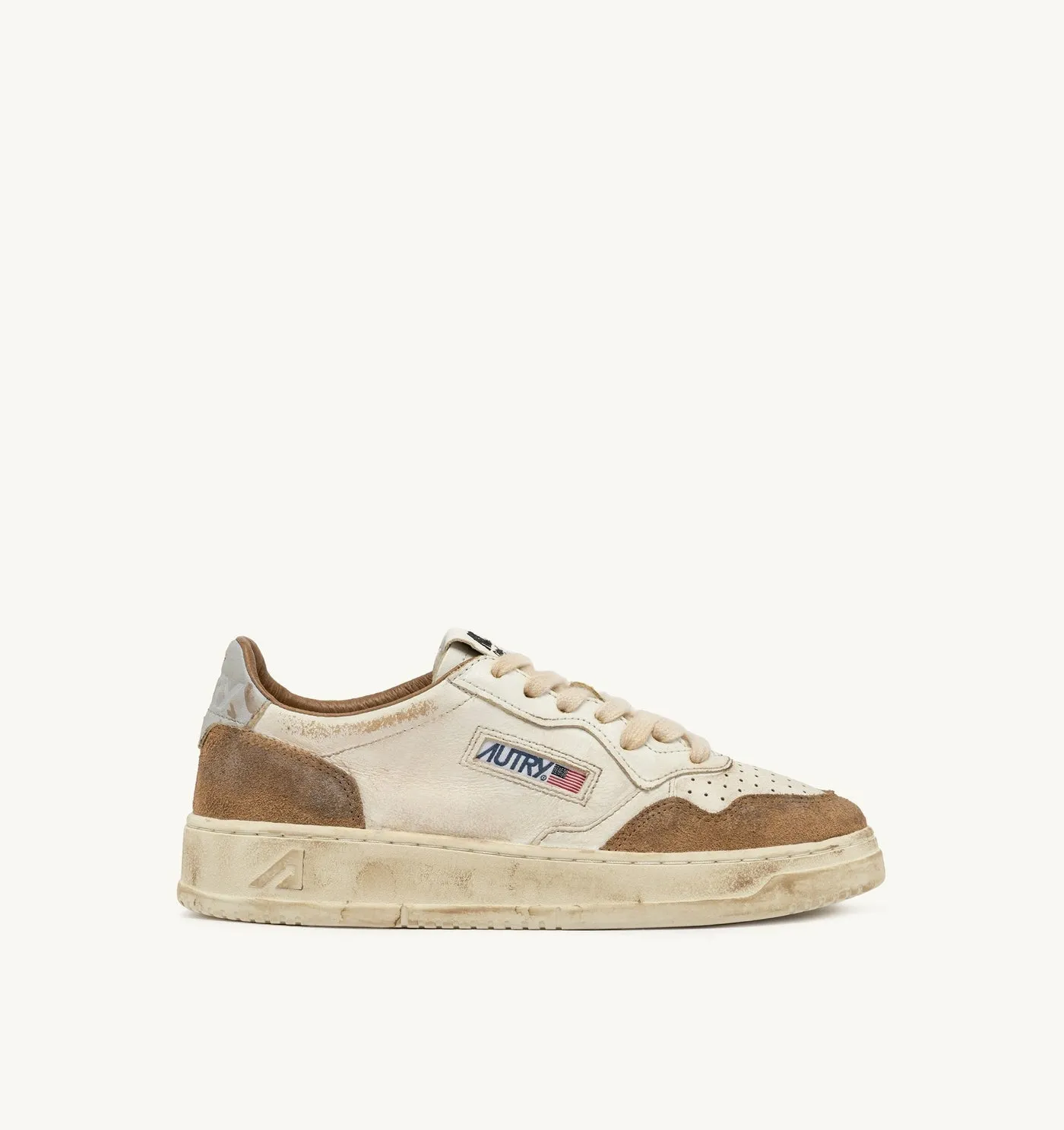MEDALIST LOW SUPER VINTAGE IN PELLE E SUEDE COGNAC E MICROCHIP
