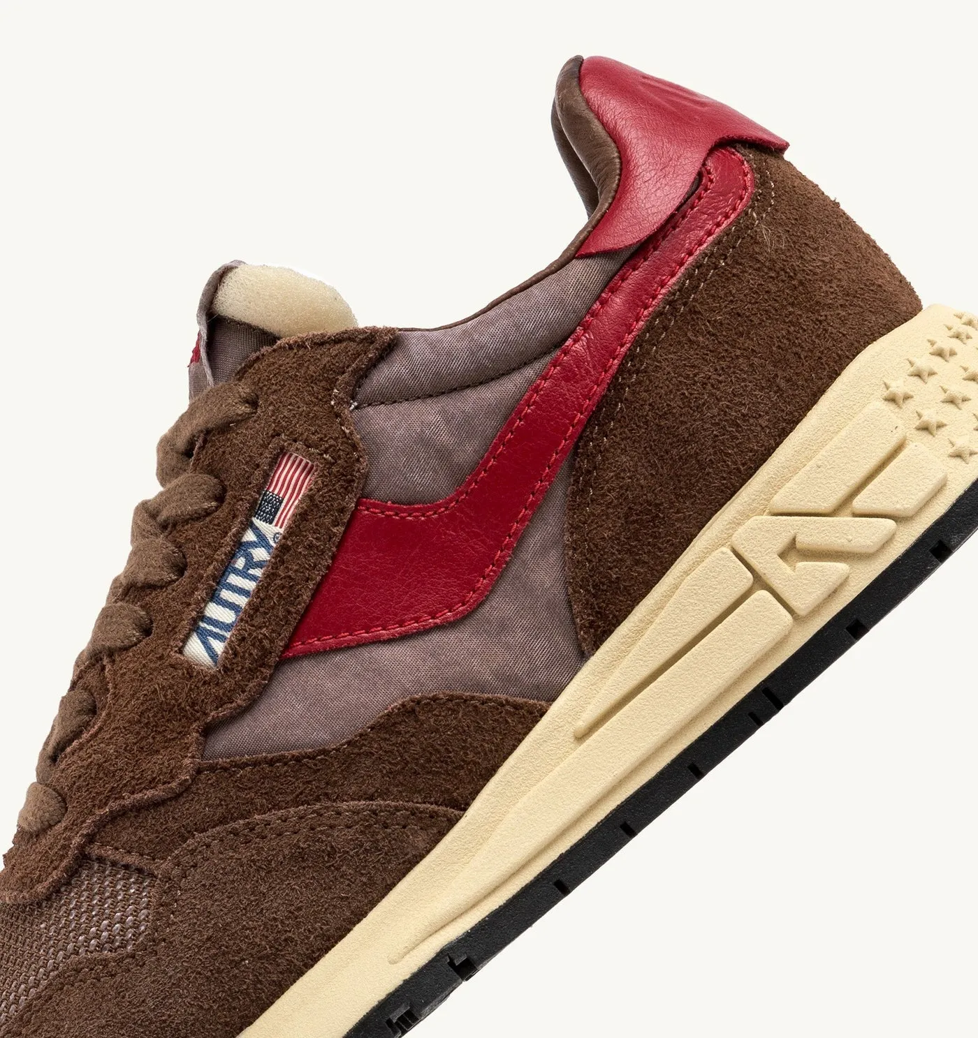 REELWIND LOW IN SUEDE E NYLON PATRIDGE E ROSSO