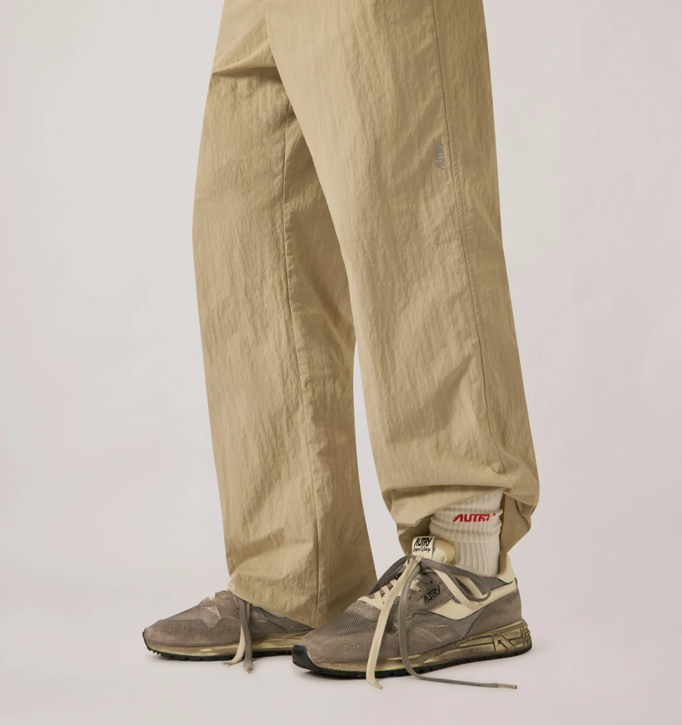 SNEAKERS REELWIND SUPER VINTAGE IN SUEDE E NYLON BIANCO E NERO