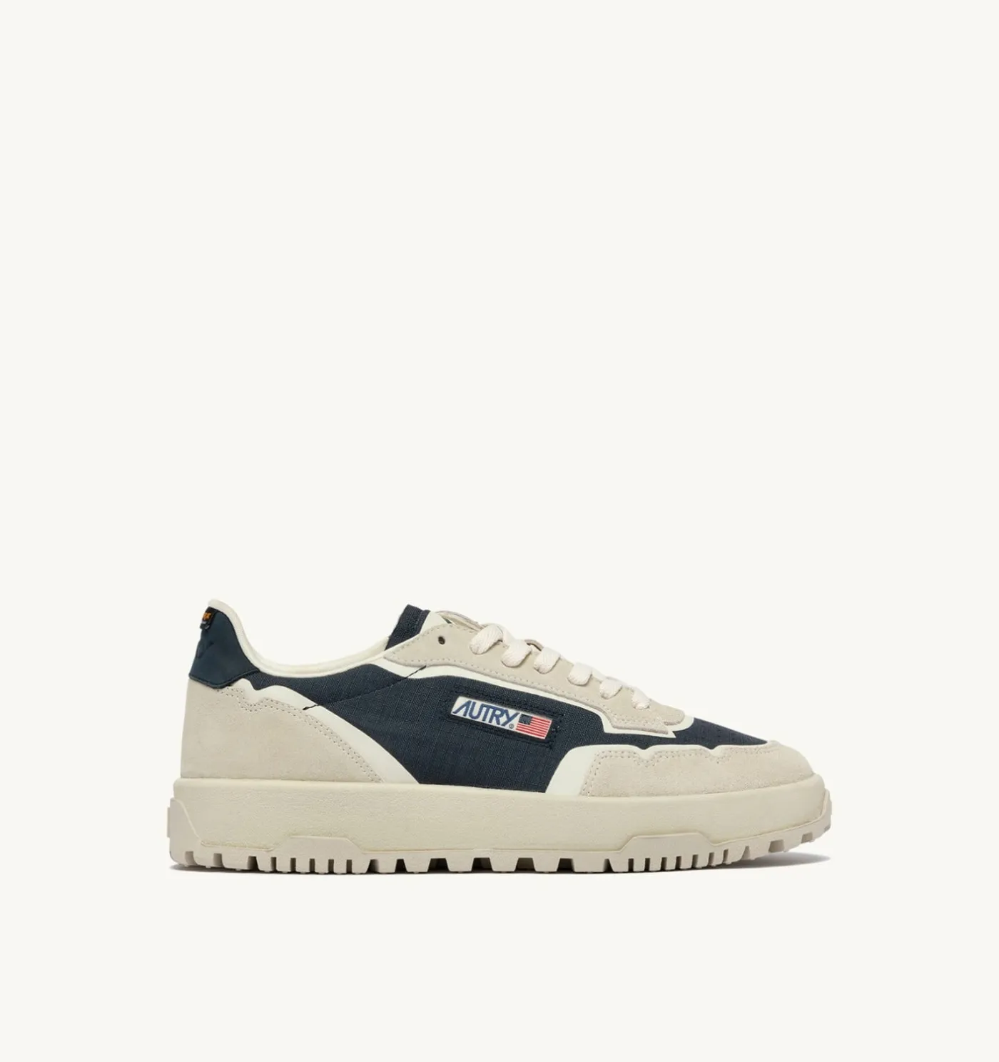 SNEAKERS WILDPACE LOW IN CORDURA E SUEDE BIANCO E SPACE BLUE