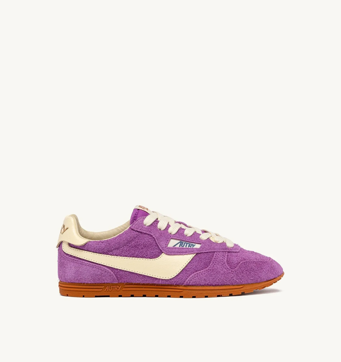 WINDSPIN IN SUEDE E PELLE VIOLA E RUTABAGA
